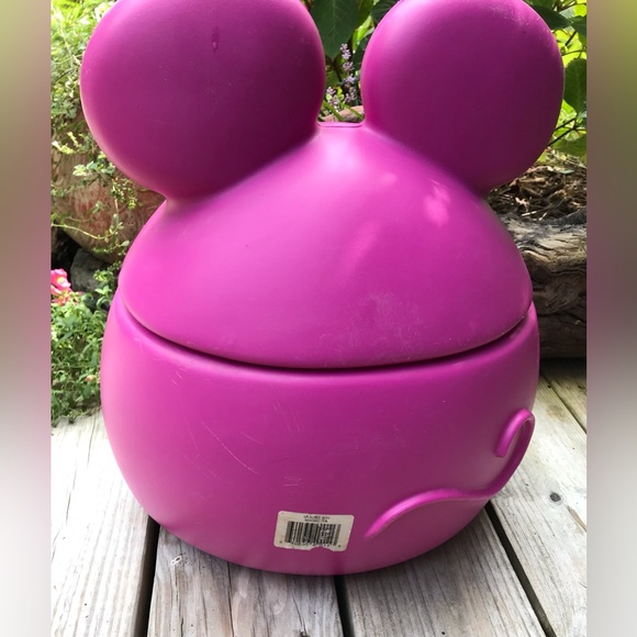 Rare PET ZONE Large Fuchsia Mouse Shaped Storage Container Box Bin Lid - Picture 3 of 11